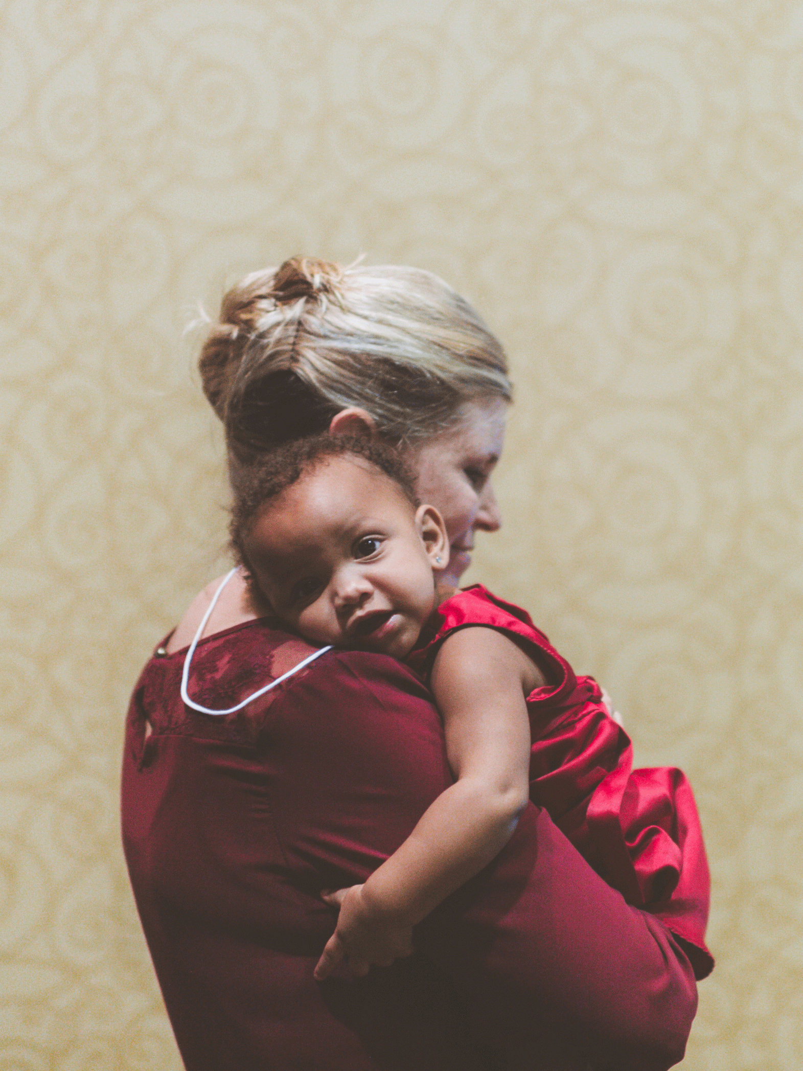 Baby on Volunteer's Shoulder